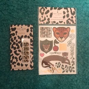 Kate Spade Leopard Nail Decals / Temp Tattoos